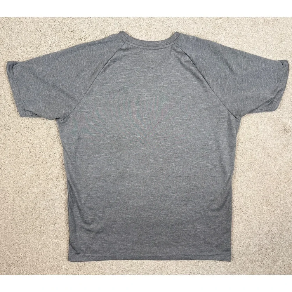 NIKE SWIM DRI FIT UPF40+ Men's Size Medium Shirt Gray Short Sleeve Outdoor #1415